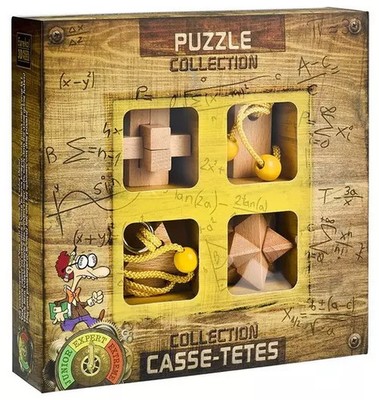 5425004733672 Łamigłowki drewniane 4 sztuki Expert Eureka BVBA