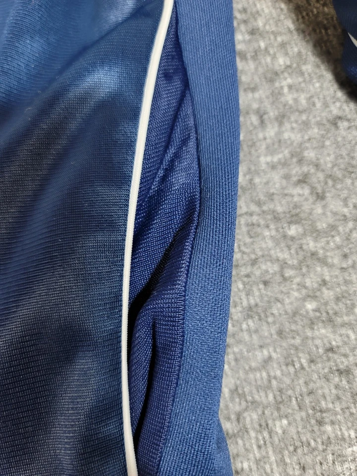 Vintage 80s Nike Track Jacket Blue White Piping Made In USA Men’s Size L - Image 4 of 4