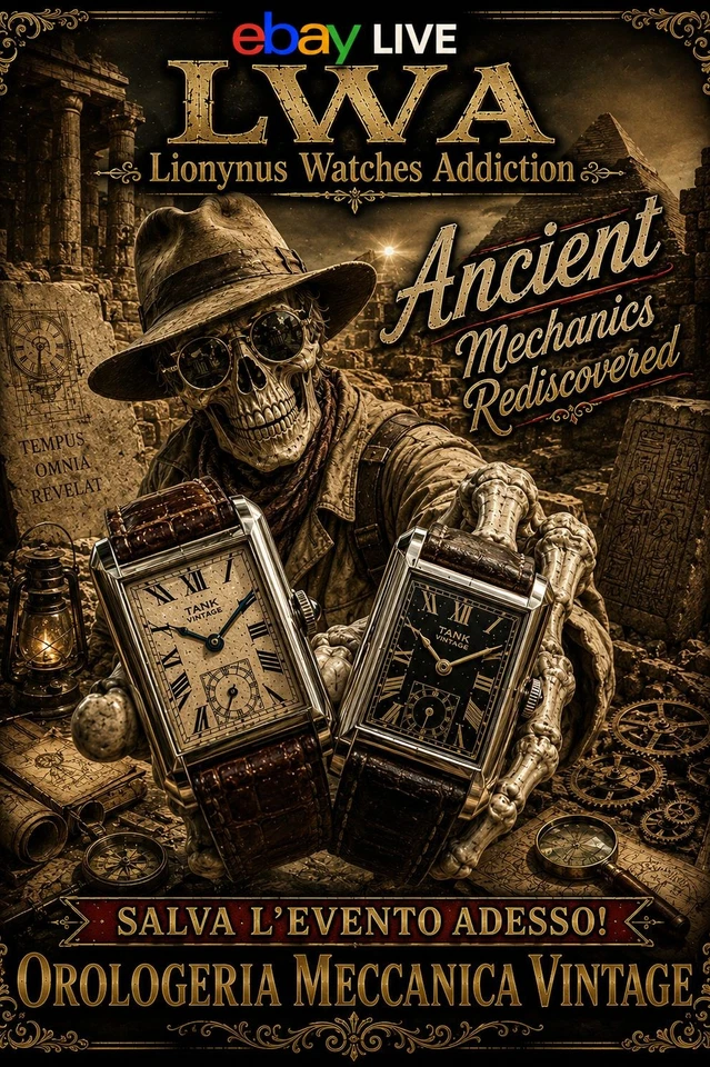 Lionynus Watches Addiction "Orologeria Meccanica Vintage" Sconti in Live!