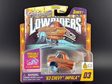 CarTuned 63 Chevy Impala Orange Series 1 Lowriders LED Glow #03 lowriders 1/64