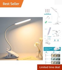 LED Reading Light with Clip USB Rechargeable Book Lights, Eye Protection 24 L...