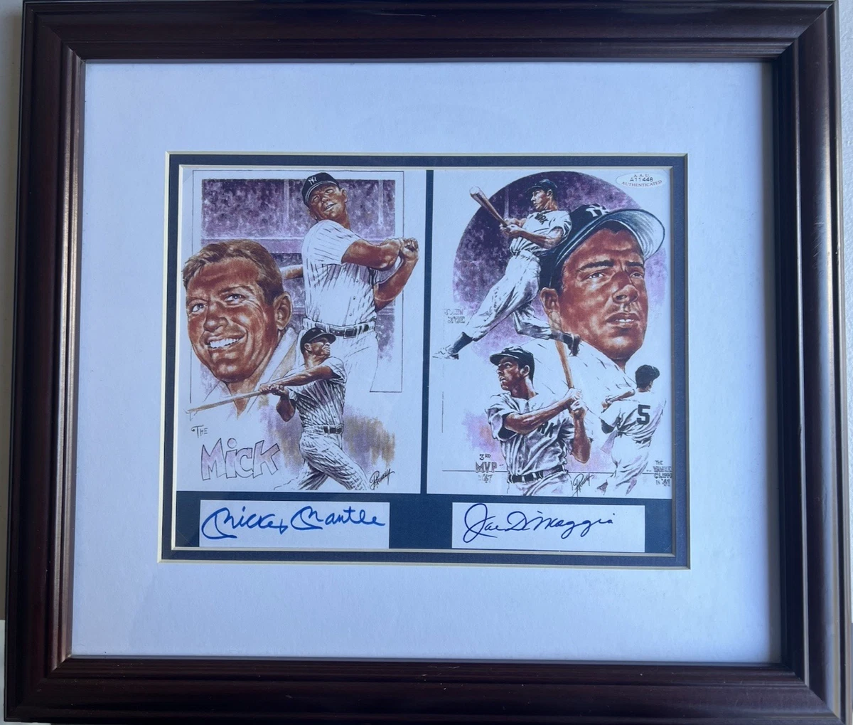 Joe Dimaggio Mickey Mantle Autographed Photo for sale | eBay