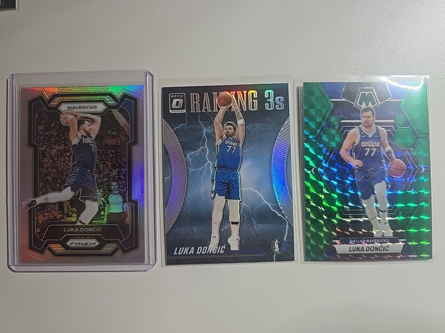 2023-24 Panini Prizm - Silver Prizm #110 Luka Doncic +2 Prizm