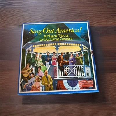 Andrews Sisters Bing Crosby Glenn Campbell Sing Out America 8-Record Set