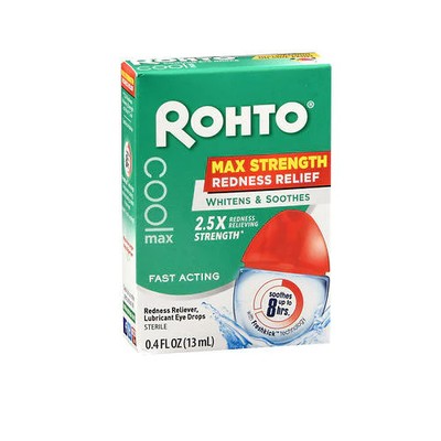 Cooling Eye Drops Max Strength 0.4 Oz  by Rohto