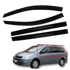 4PCS Side Window Vent Visor Rain Guard Deflector Acrylic Slim Style