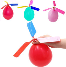 Kids Toy Balloon Helicopter - 12 Pack - Flying Toys for Ages 8 to 10