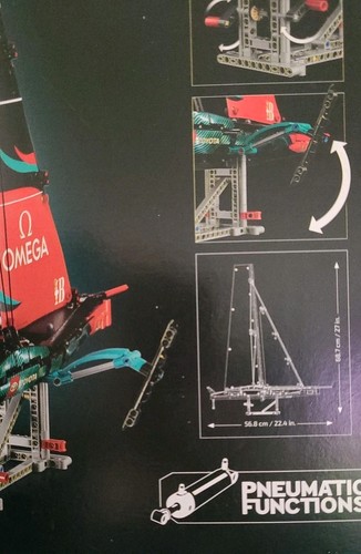 LEGO TECHNIC: Emirates Team New Zealand Ac75 Yacht (42174) - Spedizione gratuita F USA - Foto 10 di 15