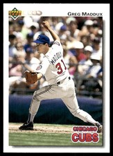Greg Maddux 1992 Upper Deck #353 Cubs MLB READ FREE SHIPPING AutographDen