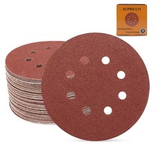 SUPBICCO 5 Inch 8 Hole Sanding Discs Hook and Loop, 50 PCS 80 Grit Round Sand... 0.30 per gallon