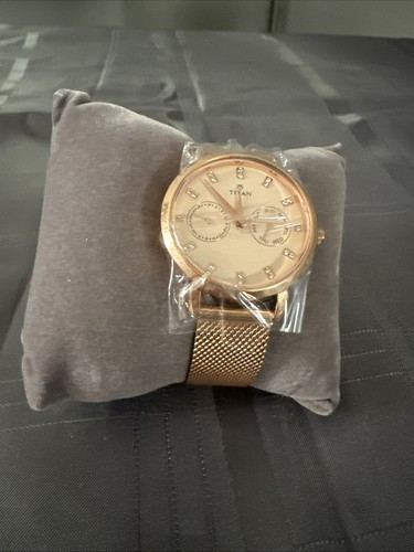 Titan Sparkle Beige Dial Analog Multi Function Watch for Women