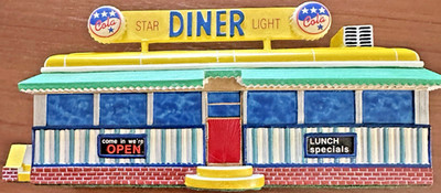 1993 Lefton Star Light Diner Great American Diners Series Roadside USA Retro