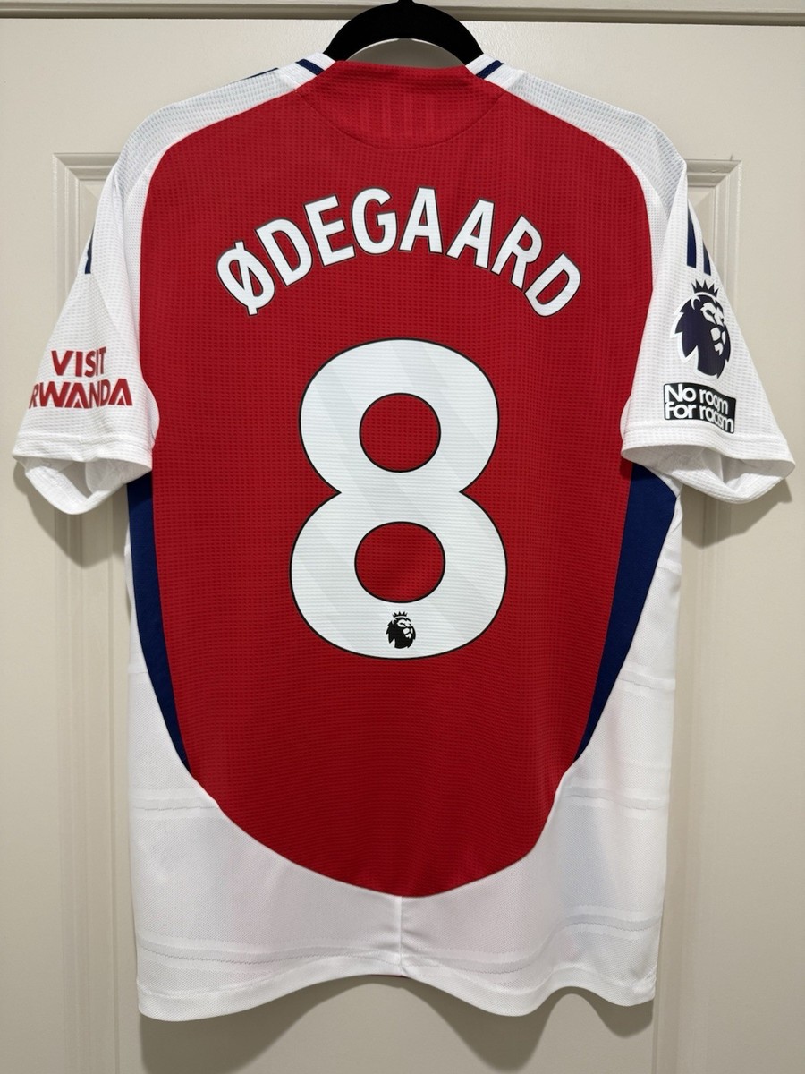 Odegaard #8 Mens MEDIUM Adidas Arsenal Gunners Authentic Home