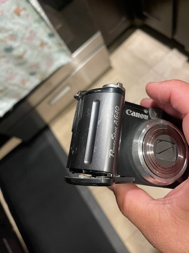 Canon PowerShot A640 10.0MP Fotocamera Digitale - Grigio (TESTATA) Leggere Descrizione - Foto 2 di 7