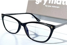 Gry Mattr DESIGNER READERS Shiny Black DILIGENT Blue Light Blocking Glasses 0.00