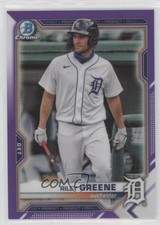 2021 Bowman Chrome Prospects Purple Refractor 16/250 Riley Greene #BCP-188 7i2