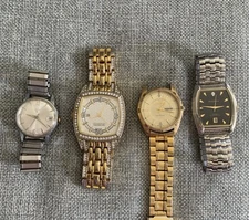 Vintage Elgin Watches Lot Of 4 Untested