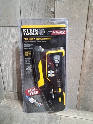 New Klein Tools VDV226-110 Pass-Thru Modular Wire Crimper, All-in-One Tool