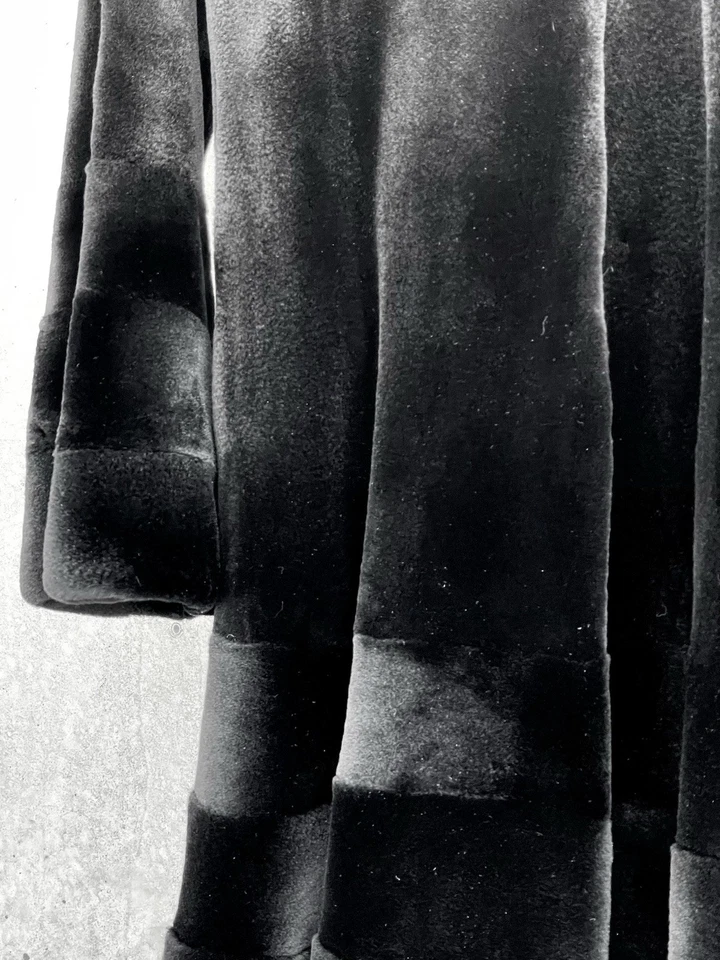 Louis Feraud Real Sheared Mink Coat Midi Size M Excellent Condition Luxury VTG - Image 3 of 4