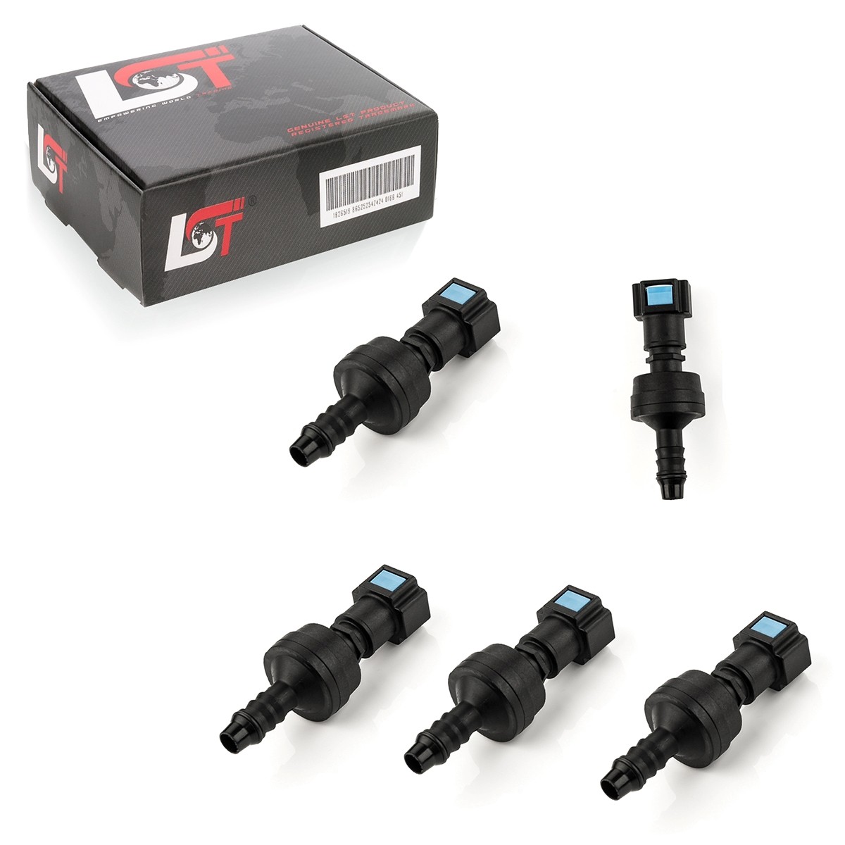 5x Quick Coupling Fuel Line Passage Valve 7.89x8mm for Peugeot