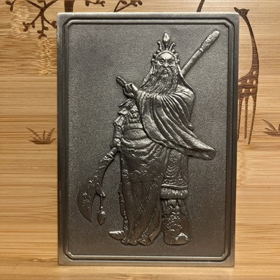 Royal Selangor Pewter Guan Gong Plaque Sculpture Asian God Art Chinese 5 x3.5 