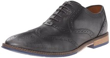Hush Puppies Men's Grey Smooth Style Brogue Oxford 7.5M