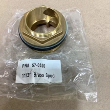 Lot Of 2 KISSLER 57-0520 Brass Spud,Universal Fit 11/2"