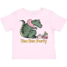 Inktastic Funny Tea Rex Party Toddler T-Shirt Dinosaurs T-rex Dino Lovers Trex