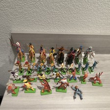 Vintage Cowboy and Native American Western Toy Figures Lot for Ages 8-16 Years