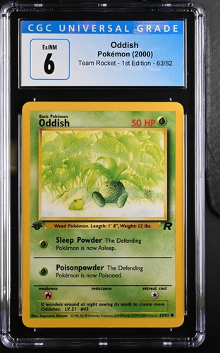 Oddish (1st Edition) graded CGC 6 for sale on eBay