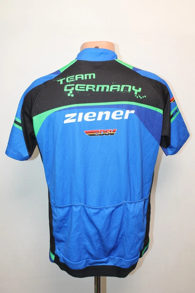 Ziener Germany Cycling Team Jersey Shirt Cycle Bike Audi DSV Wurth Size 50 XL Bl - Изображение 2 из 4