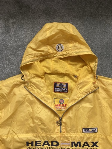 Giacca Head Max Austria uomo media oversize gialla con cappuccio Extreme Cagoul - Foto 2 di 10