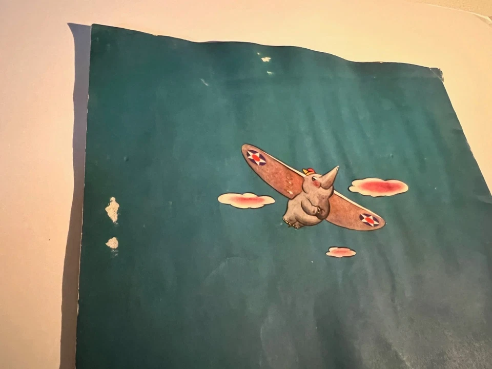 Walt Disney's Dumbo 1941, libro infantil, PB, Timothy Mouse, promoción de película Foto 3 de 4