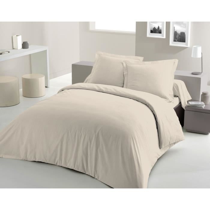 Housse de couette en pur coton 220x240 cm pour des nuits douces et réparatrices
