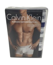 Calvin Klein Men's NB1085-924 Modern Cotton Stretch 3 Pack Low Rise Trunks XL