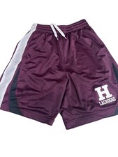 Burgundy Lacrosse Practice Shorts Size X Small Maroon with Pockets