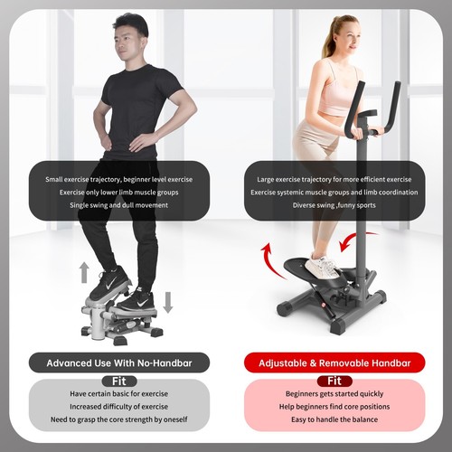 leikefitness Premium Portable Twist Stair Stepper Adjustable Resistance - Picture 5 of 7