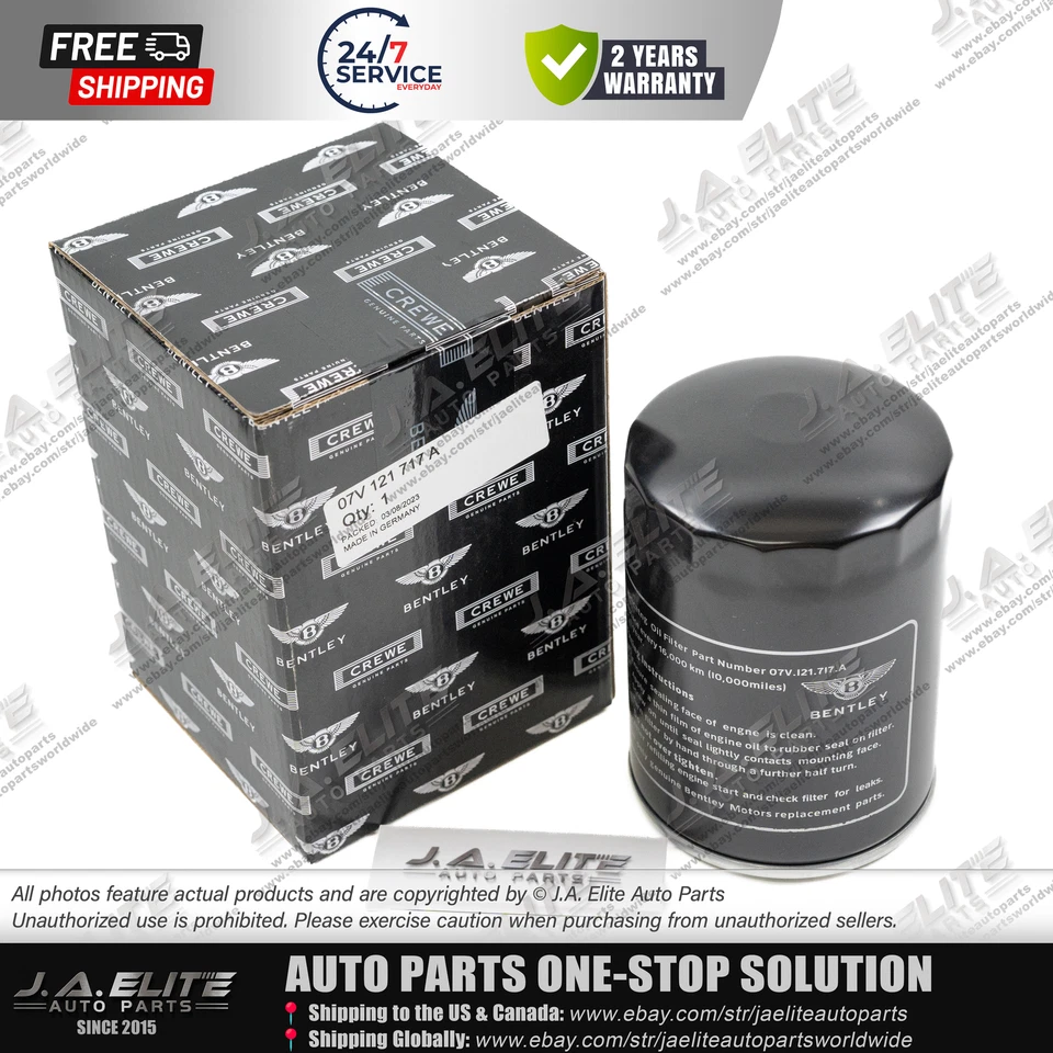 Filtro de aceite genuino Bentley para Bentley Mulsanne Arnage, OEM:07V1217A Foto 4 de 4