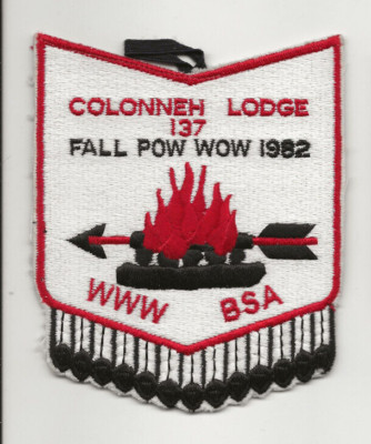 COLONNEH OA LODGE 137 / 1982 POW WOW / CAMP STRAKE - Boy Scout BSA A121/12-16