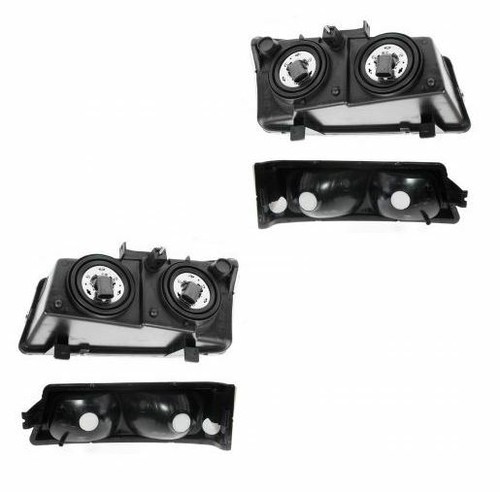 LH & RH Headlight & Park/Signal Light Set For 2003-2006 Chevrolet Silverado 1500 - Picture 3 of 3