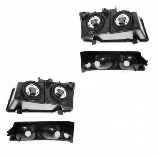 Conjunto de faróis e estacionamento/sinal LH e RH para 2003-2006 Chevrolet Silverado 2500 HD - Imagem 3 de 3