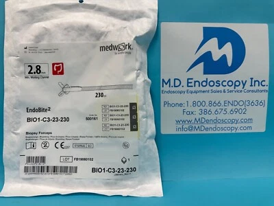 OLYMPUS, PENTAX, FUJINON, STORZ, MICRO-TECH, STERIS, MEDIVATORS Biopsy Forceps 2.8mm x 230cm, 1.8mm Oval Jaw, Colonoscopy, Fuji Medwork EndoBite