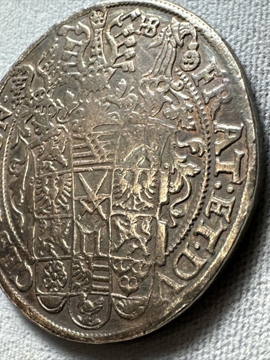 1597 HB THALER German States SAXONY Christian II, Johann Georg I