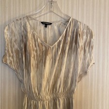 Express Dress Hi Low Elastic Waist Shades Of Beige Size XS