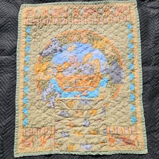 Cathy Heck Noah's Ark Baby Quilt Crib Panel Finished Wall Lap Kids Animals