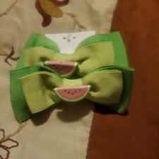 Gymboree Girls NWT New With Tags Tutti Fruity Hair Band Watermelon Pony Set Of 2