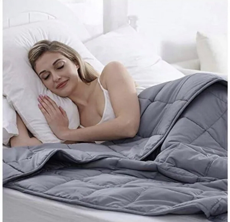 15 lb Dark Grey Weighted Blanket for Kids - Soothing Heavy Blanket-image