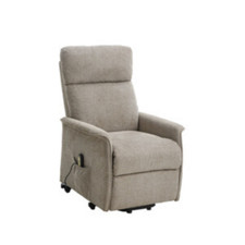 Poltrona elettrica Recliner Relax Alzapersona Tessuto Beige