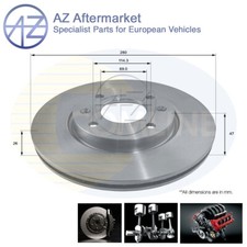 Compatibile con Hyundai Elantra 2000-2006 Kia Magentis 2001-2005 AZ disco freno anteriore #1