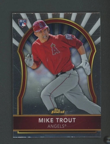 2011 Topps Finest Mike Trout #94 Angels Rookie Card RC